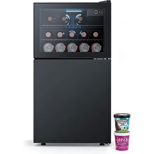 image:imageAntarctic Star 26 Cu Ft Mini Fridge Compact Refrigerator with Freezer Adjustable Temp Reversible Door LED Light for Home Office Bar Bedroom26 Cu Ft