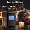 image:imageAntarctic Star Ice Maker Portable Ice Machine with SelfCleaning Function 8 Cubes in 6 Mins Fast Countertop Ice Making Compact Ice Cube Maker for Home Kitchen RV Travel Stainless SteelBLACK