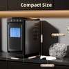 image:imageAntarctic Star Ice Maker Portable Ice Machine with SelfCleaning Function 8 Cubes in 6 Mins Fast Countertop Ice Making Compact Ice Cube Maker for Home Kitchen RV Travel Stainless SteelBLACK