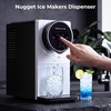 image:imageAntarctic Star Nugget Ice Maker Countertop Gen 2 SelfCleaning Portable Ice Machine 33 lbs24H 18L Water Tank 15 lbs Ice Storage Touch Screen amp Auto Ice Drop for HomeOfficeKitchenBlack  White