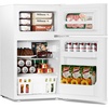 image:imageAntarctic Star Compact Mini Fridge with FreezerDouble Door with Adjustable ThermostatSmall Fridge Removable Shelves for DormOffice25 CuFtBlackWhite