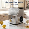 image:imageAntarctic Star Nugget Ice Makers Countertop with AutoCleaning 35lbsDay Portable Sonic Ice Machine with Handle Basket and Scoop for HomeKitchenOfficeCampingStainless Steel BlackStainless steel silver
