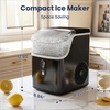 image:imageAntarctic Star Nugget Ice Makers Countertop with AutoCleaning 35lbsDay Portable Sonic Ice Machine with Handle Basket and Scoop for HomeKitchenOfficeCampingStainless Steel BlackBlack