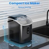 image:imageAntarctic Star Nugget Ice Makers Countertop with AutoCleaning 35lbsDay Portable Sonic Ice Machine with Handle Basket and Scoop for HomeKitchenOfficeCampingStainless Steel BlackStainless steel black