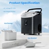 image:imageAntarctic Star Nugget Ice Makers Countertop with AutoCleaning 35lbsDay Portable Sonic Ice Machine with Handle Basket and Scoop for HomeKitchenOfficeCampingStainless Steel BlackStainless steel black