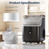 image:imageAntarctic Star Nugget Ice Makers Countertop with AutoCleaning 35lbsDay Portable Sonic Ice Machine with Handle Basket and Scoop for HomeKitchenOfficeCampingStainless Steel BlackBlack