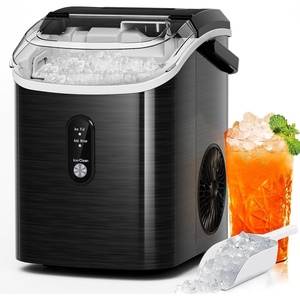 image:imageAntarctic Star Nugget Ice Makers Countertop with AutoCleaning 35lbsDay Portable Sonic Ice Machine with Handle Basket and Scoop for HomeKitchenOfficeCampingStainless Steel BlackStainless steel black