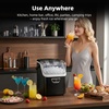 image:imageAntarctic Star Nugget Ice Maker Countertop 35Lbs24H 5 Mins Fast Ice  Portable with Handle OneClick Operation SelfCleaning Water amp Ice Reminder Ice Scoop amp Basket for HomeKitchenCampingBlack
