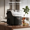 image:imageAntarctic Star Nugget Ice Maker Countertop 35Lbs24H 5 Mins Fast Ice  Portable with Handle OneClick Operation SelfCleaning Water amp Ice Reminder Ice Scoop amp Basket for HomeKitchenCampingMidnight Black