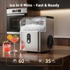 image:imageAntarctic Star Nugget Ice Maker Countertop 35lbs24H Ice Machine Soft Chewable Sonic Ice SelfCleaning Fast Ice Ready in 8 Minutes Compact Design with Handle Stainless Steel Silver