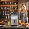 image:imageAntarctic Star Nugget Ice Maker Countertop 35lbs24H Ice Machine Soft Chewable Sonic Ice SelfCleaning Fast Ice Ready in 8 Minutes Compact Design with Handle Stainless Steel Silver