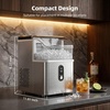 image:imageAntarctic Star Nugget Ice Maker Countertop 35lbs24H Ice Machine Soft Chewable Sonic Ice SelfCleaning Fast Ice Ready in 8 Minutes Compact Design with Handle Stainless Steel Silver