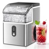 image:imageAntarctic Star Nugget Ice Maker Countertop 35lbs24H Ice Machine Soft Chewable Sonic Ice SelfCleaning Fast Ice Ready in 8 Minutes Compact Design with Handle Stainless Steel Silver