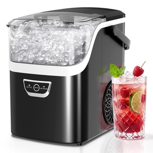 image:imageAntarctic Star Nugget Ice Maker Countertop 35Lbs24H 5 Mins Fast Ice  Portable with Handle OneClick Operation SelfCleaning Water amp Ice Reminder Ice Scoop amp Basket for HomeKitchenCampingJet Black