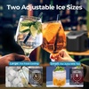 image:imageAntarctic Star Nugget Ice Maker Countertop 44LbDay LED Display Machine  1015Min Fast Ice 2 Sizes EnergySave Portable SelfClean 18L Tank 265Lbs Storage BasketScoop HomeBarRvOfficeDark Black