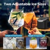 image:imageAntarctic Star Nugget Ice Maker Countertop 44LbDay LED Display Machine  1015Min Fast Ice 2 Sizes EnergySave Portable SelfClean 18L Tank 265Lbs Storage BasketScoop HomeBarRvOfficeGrey