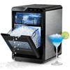 image:imageAntarctic Star Nugget Ice Maker Countertop 44LbDay LED Display Machine  1015Min Fast Ice 2 Sizes EnergySave Portable SelfClean 18L Tank 265Lbs Storage BasketScoop HomeBarRvOfficeBLACK