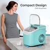 image:imageAntarctic Star Nugget Ice Maker Countertop 44LbDay LED Display Machine  1015Min Fast Ice 2 Sizes EnergySave Portable SelfClean 18L Tank 265Lbs Storage BasketScoop HomeBarRvOfficeGEEEN