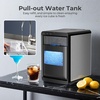 image:imageAntarctic Star Nugget Ice Maker Countertop 44LbDay LED Display Machine  1015Min Fast Ice 2 Sizes EnergySave Portable SelfClean 18L Tank 265Lbs Storage BasketScoop HomeBarRvOfficeDark Black
