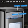 image:imageAntarctic Star Nugget Ice Maker Countertop 44LbDay LED Display Machine  1015Min Fast Ice 2 Sizes EnergySave Portable SelfClean 18L Tank 265Lbs Storage BasketScoop HomeBarRvOfficeDark Black