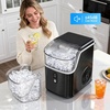 image:imageAntarctic Star Nugget Ice Makers Countertop with Chewable Pellet Ice  35Lbs24H SelfCleaning Sonic Ice Makers OneClick Operation for KitchenParty Stainless Steel Black