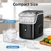 image:imageAntarctic Star Nugget Ice Makers Countertop with Chewable Pellet Ice  35Lbs24H SelfCleaning Sonic Ice Makers OneClick Operation for KitchenParty Stainless Steel Black