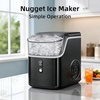 image:imageAntarctic Star Nugget Ice Makers Countertop with Chewable Pellet Ice  35Lbs24H SelfCleaning Sonic Ice Makers OneClick Operation for KitchenParty Stainless Steel Black
