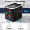 image:imageIce Maker Countertop 9 Bullet Ice in 6mins 27lbs24H 2 Ice Sizes Black  DIY Design SelfCleaning 15L water tank 11lbs ice basket Compact Portable Ice Machine for HomeRVBLACK