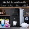 image:imageNugget Ice Maker Countertop with SelfDispensing 33lbs24H  Pebble Sonic Ice SelfCleaning OneClick Operation Compact Portable Stainless Steel Ice Machine for HomeRVBlack