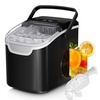 image:imageAntarctic Star Nugget Ice Maker Countertop 44LbDay LED Display Machine  1015Min Fast Ice 2 Sizes EnergySave Portable SelfClean 18L Tank 265Lbs Storage BasketScoop HomeBarRvOfficeDark Black
