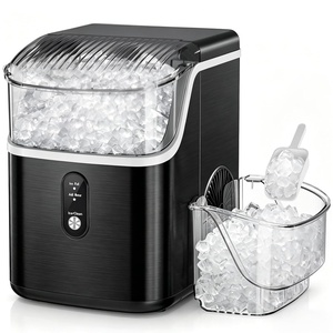 image:imageAntarctic Star Nugget Ice Makers Countertop with Chewable Pellet Ice  35Lbs24H SelfCleaning Sonic Ice Makers OneClick Operation for KitchenParty Stainless Steel Black