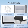 image:imageAntarctic Star 12 CuFt Mini Upright Freezer Compact Refrigerator with Adjustable Thermostat amp Removable Shelves Freestanding Small Freezer for Home Kitchen Office Garage WhiteStainless steel