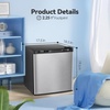 image:imageAntarctic Star 12 CuFt Mini Upright Freezer Compact Refrigerator with Adjustable Thermostat amp Removable Shelves Freestanding Small Freezer for Home Kitchen Office Garage WhiteStainless steel