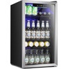 image:imageAntarctic Star Mini Fridge 12 Bottle 48 Can Beverage Refrigerator Cooler with Glass Door for Soda Drinks or WineFreestanding Beverage Fridge for Home and Bar with Adjustable Shelving 13 Cu FtSilver