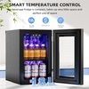 image:imageAntarctic Star Mini Fridge 12 Bottle 48 Can Beverage Refrigerator Cooler with Glass Door for Soda Drinks or WineFreestanding Beverage Fridge for Home and Bar with Adjustable Shelving 13 Cu FtBlack