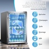 image:imageAntarctic Star Mini Fridge 12 Bottle 48 Can Beverage Refrigerator Cooler with Glass Door for Soda Drinks or WineFreestanding Beverage Fridge for Home and Bar with Adjustable Shelving 13 Cu FtSilver