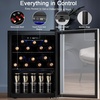 image:imageAntarctic Star Mini Fridge 12 Bottle 48 Can Beverage Refrigerator Cooler with Glass Door for Soda Drinks or WineFreestanding Beverage Fridge for Home and Bar with Adjustable Shelving 13 Cu FtSilver
