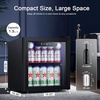 image:imageAntarctic Star Mini Fridge 12 Bottle 48 Can Beverage Refrigerator Cooler with Glass Door for Soda Drinks or WineFreestanding Beverage Fridge for Home and Bar with Adjustable Shelving 13 Cu FtBlack