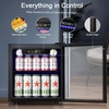 image:imageAntarctic Star Mini Fridge 12 Bottle 48 Can Beverage Refrigerator Cooler with Glass Door for Soda Drinks or WineFreestanding Beverage Fridge for Home and Bar with Adjustable Shelving 13 Cu FtBlack
