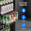 image:imageAntarctic Star Mini Fridge 12 Bottle 48 Can Beverage Refrigerator Cooler with Glass Door for Soda Drinks or WineFreestanding Beverage Fridge for Home and Bar with Adjustable Shelving 13 Cu FtBlack
