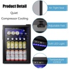 image:imageAntarctic Star Mini Fridge 12 Bottle 48 Can Beverage Refrigerator Cooler with Glass Door for Soda Drinks or WineFreestanding Beverage Fridge for Home and Bar with Adjustable Shelving 13 Cu FtBlack