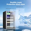 image:imageAntarctic Star Mini Fridge 12 Bottle 48 Can Beverage Refrigerator Cooler with Glass Door for Soda Drinks or WineFreestanding Beverage Fridge for Home and Bar with Adjustable Shelving 13 Cu FtSilver