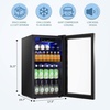 image:imageAntarctic Star Mini Fridge 12 Bottle 48 Can Beverage Refrigerator Cooler with Glass Door for Soda Drinks or WineFreestanding Beverage Fridge for Home and Bar with Adjustable Shelving 13 Cu FtSilver