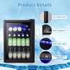 image:imageAntarctic Star Mini Fridge 12 Bottle 48 Can Beverage Refrigerator Cooler with Glass Door for Soda Drinks or WineFreestanding Beverage Fridge for Home and Bar with Adjustable Shelving 13 Cu FtBlack