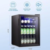 image:imageAntarctic Star Mini Fridge 12 Bottle 48 Can Beverage Refrigerator Cooler with Glass Door for Soda Drinks or WineFreestanding Beverage Fridge for Home and Bar with Adjustable Shelving 13 Cu FtBlack