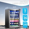 image:imageAntarctic Star Mini Fridge 12 Bottle 48 Can Beverage Refrigerator Cooler with Glass Door for Soda Drinks or WineFreestanding Beverage Fridge for Home and Bar with Adjustable Shelving 13 Cu FtSilver