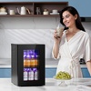 image:imageAntarctic Star Mini Fridge 12 Bottle 48 Can Beverage Refrigerator Cooler with Glass Door for Soda Drinks or WineFreestanding Beverage Fridge for Home and Bar with Adjustable Shelving 13 Cu FtBlack