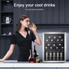 image:imageAntarctic Star Mini Fridge 12 Bottle 48 Can Beverage Refrigerator Cooler with Glass Door for Soda Drinks or WineFreestanding Beverage Fridge for Home and Bar with Adjustable Shelving 13 Cu FtSilver