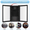 image:imageAntarctic Star Mini Fridge 12 Bottle 48 Can Beverage Refrigerator Cooler with Glass Door for Soda Drinks or WineFreestanding Beverage Fridge for Home and Bar with Adjustable Shelving 13 Cu FtSilver