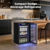 image:imageAntarctic Star Mini Fridge 12 Bottle 48 Can Beverage Refrigerator Cooler with Glass Door for Soda Drinks or WineFreestanding Beverage Fridge for Home and Bar with Adjustable Shelving 13 Cu FtSilver